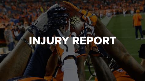 denver broncos football injury report